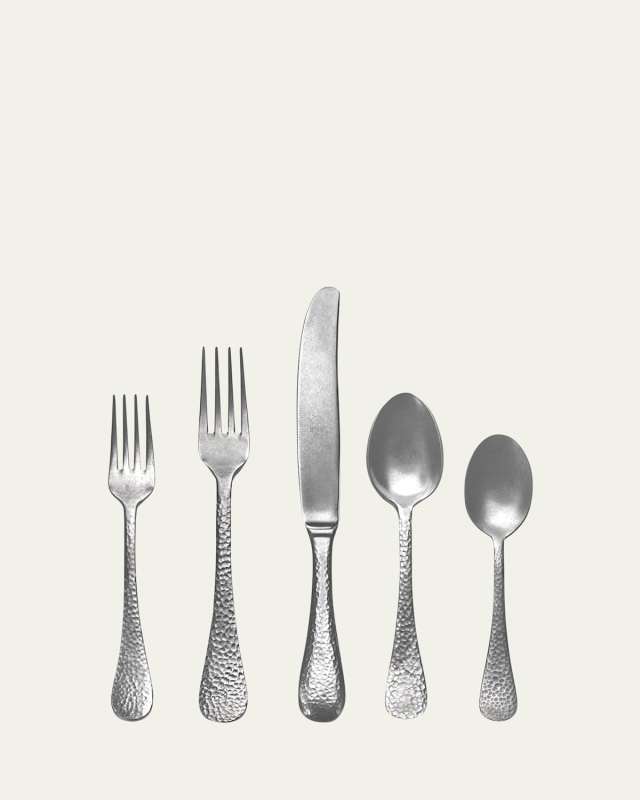 Epoque Pewter 5-Piece Flatware Set